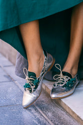 Blucher Ojo de tigre Green (plantilla extra)